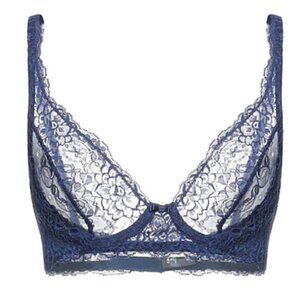 CALIDA Switzerland  Midnight Blue Lace Bra 32B - NIB
